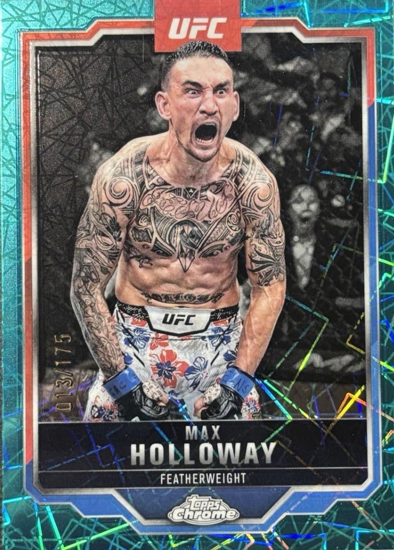 Max Holloway [Teal Lazer Refractor] #100