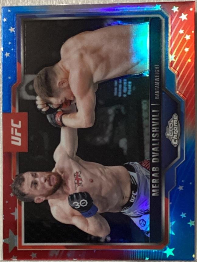 Merab Dvalishvili [Red Blue Refractor] #118