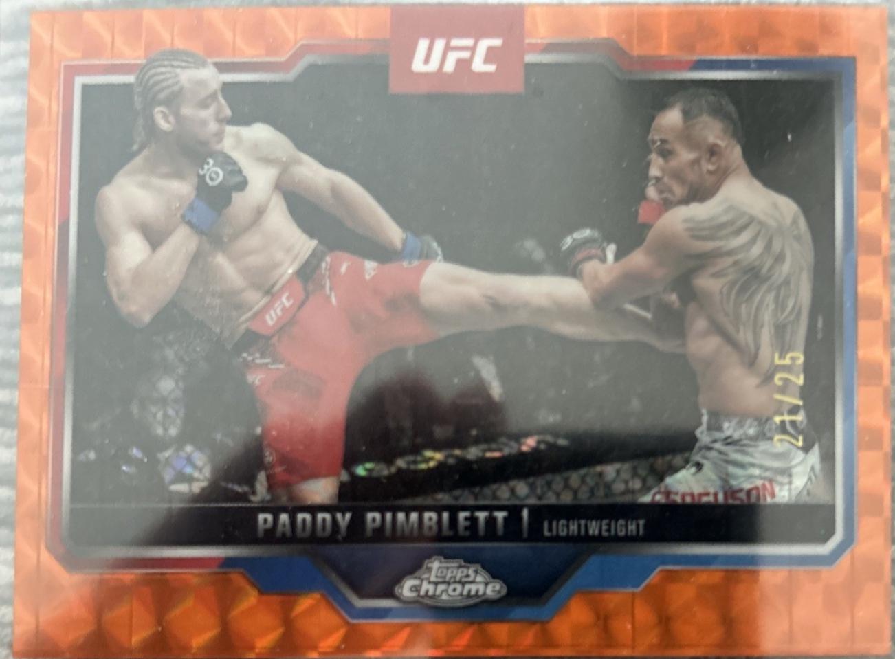 Paddy Pimblett [Orange Geometric Refractor] #177