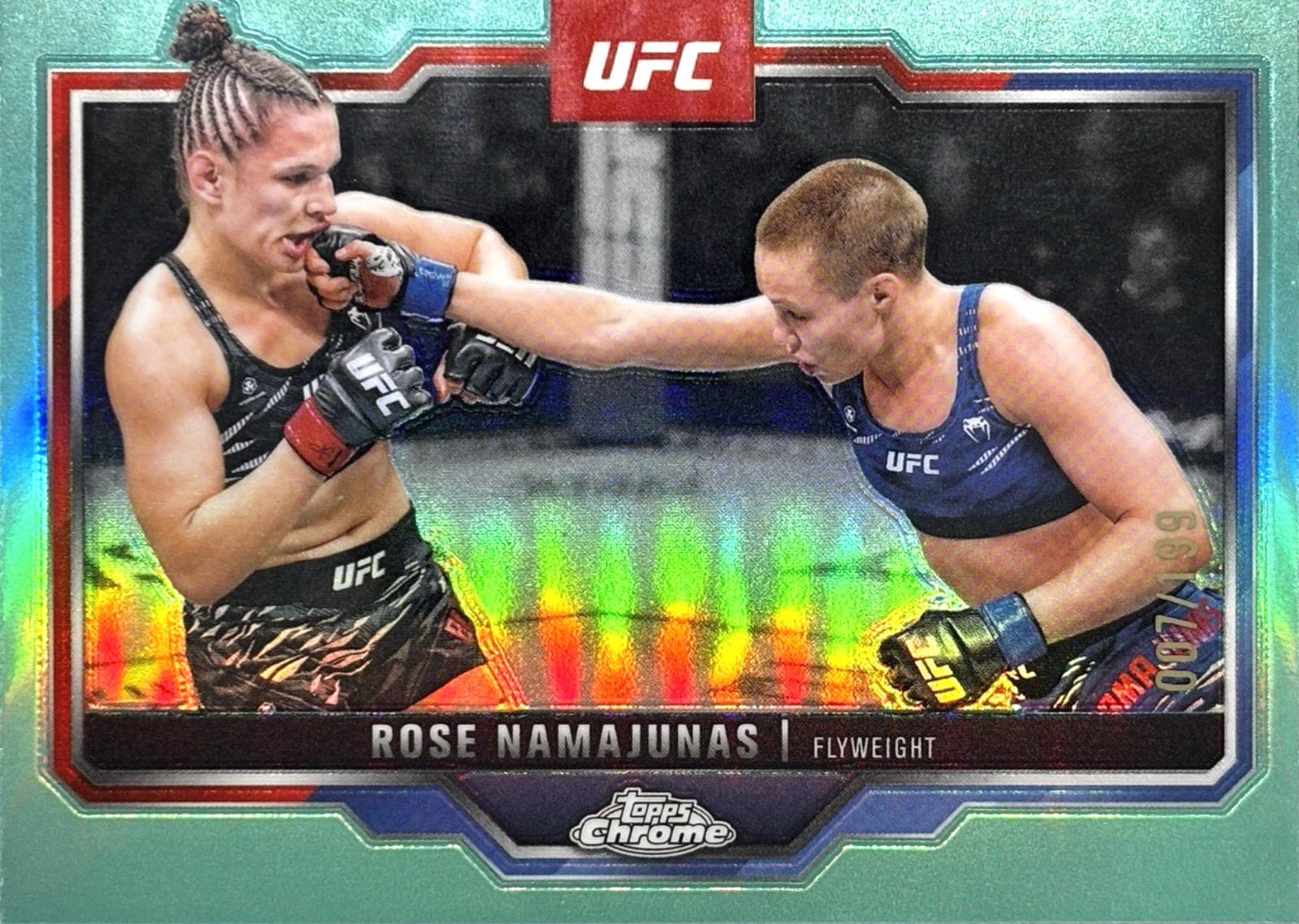 Rose Namajunas [Aqua Refractor] #89