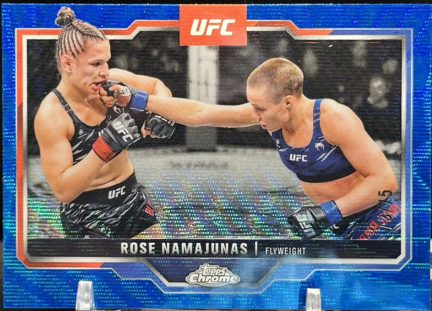Rose Namajunas [Blue Wave Refractor] #89