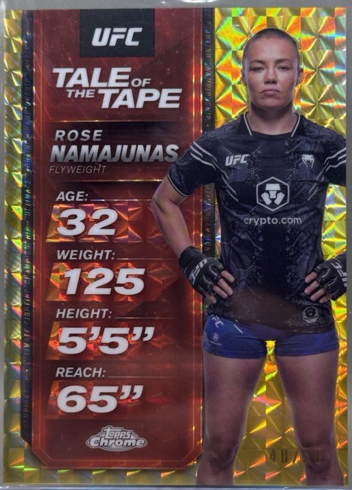 Rose Namajunas [Gold Geometric Refractor] #89