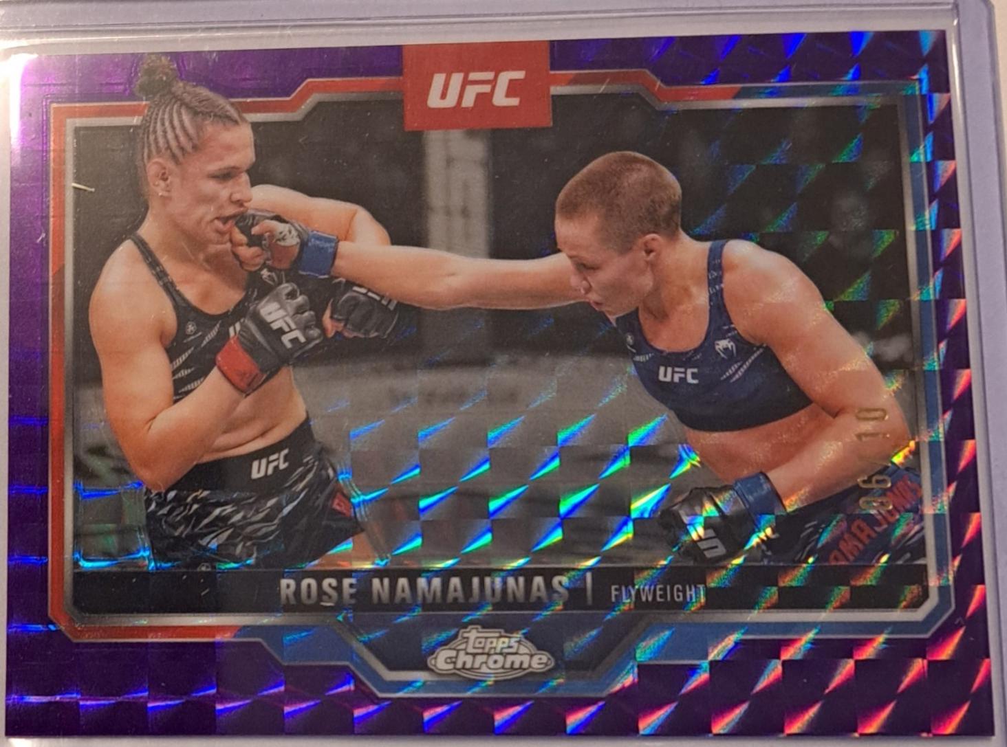 Rose Namajunas [Purple Geometric Refractor] #89