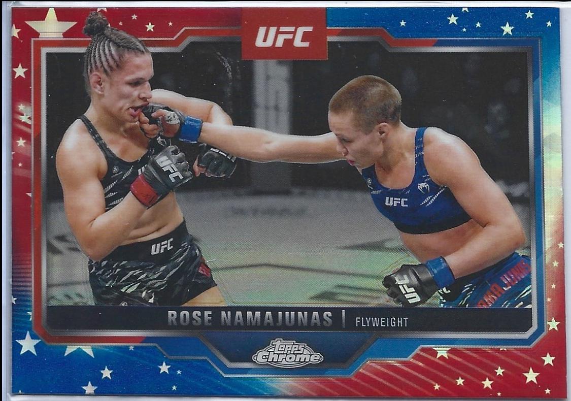 Rose Namajunas [Red Blue Refractor] #89