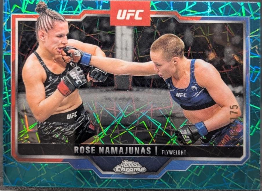 Rose Namajunas [Teal Lazer Refractor] #89