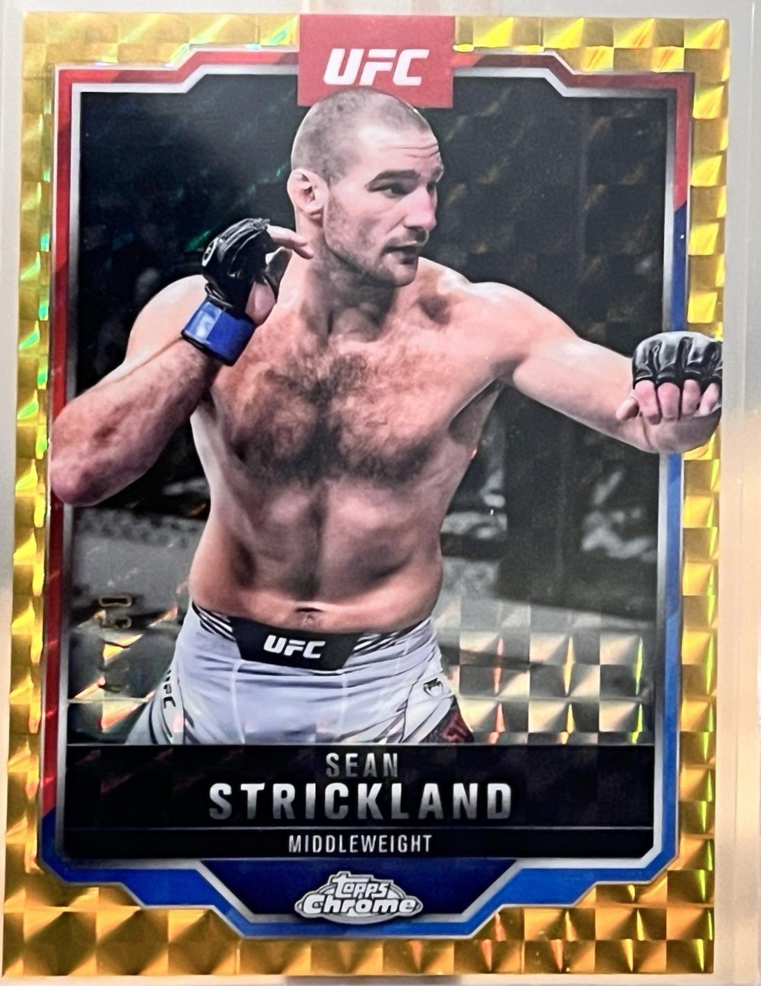 Sean Strickland [Gold Geometric Refractor] #74