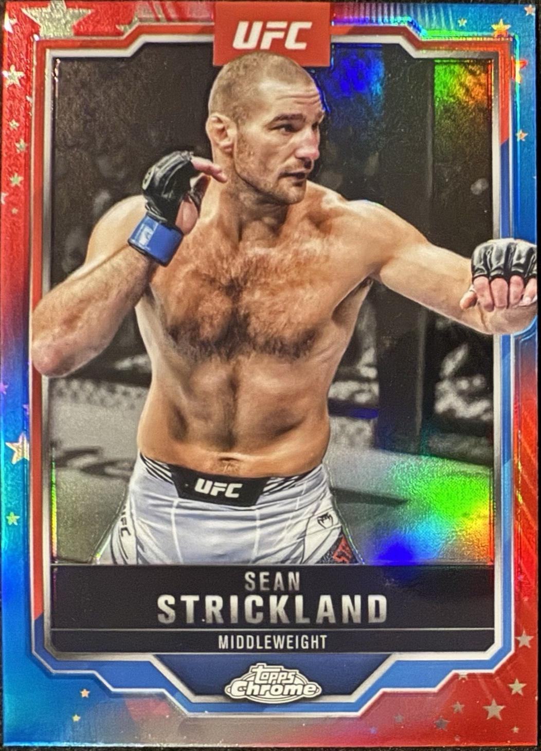 Sean Strickland [Red Blue Refractor] #74