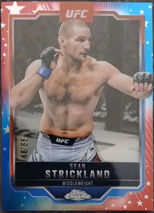 Sean Strickland [Red White Blue Refractor] #74