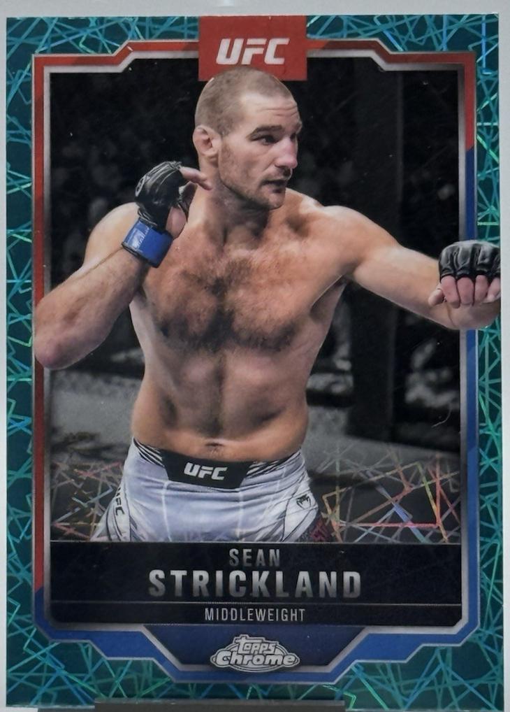 Sean Strickland [Teal Lazer Refractor] #74
