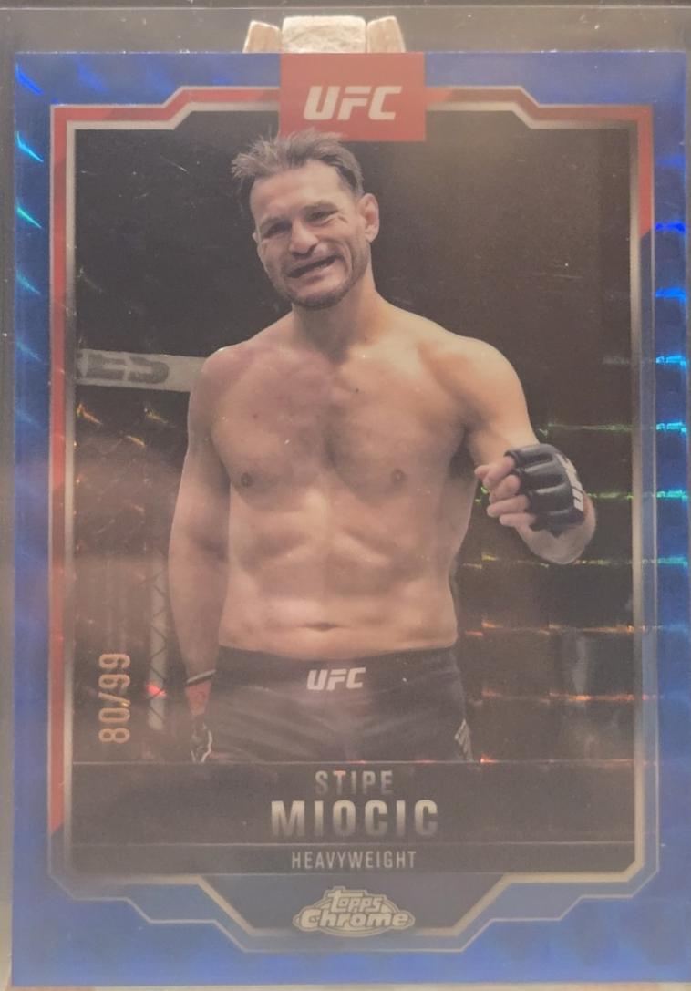 Stipe Miocic [Blue Geometric Refractor] #122