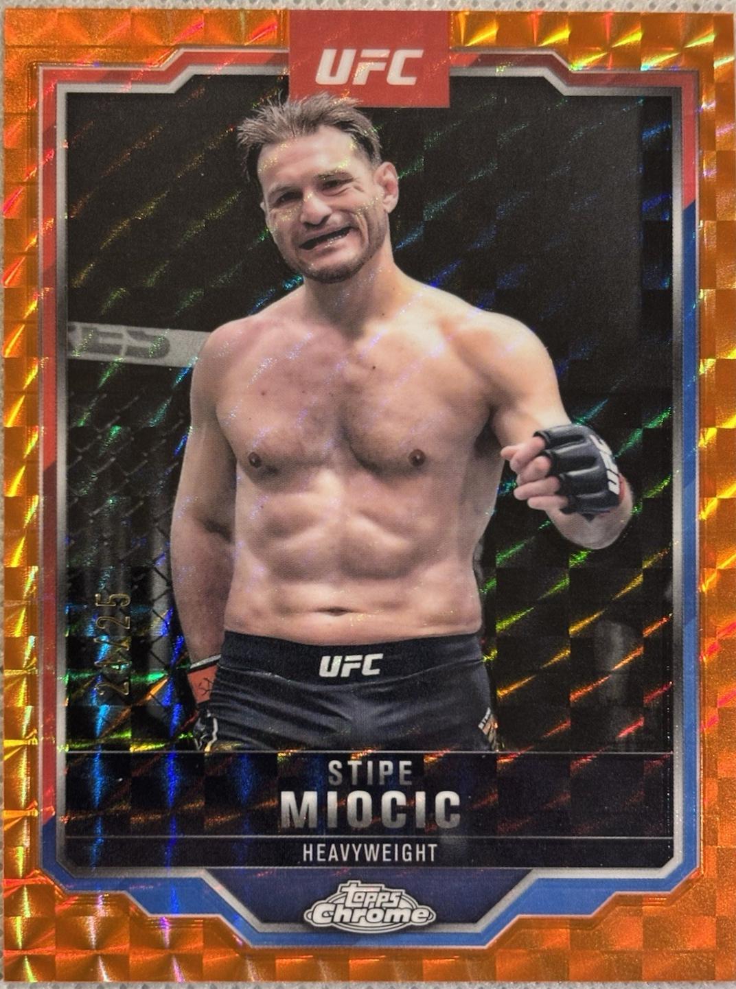Stipe Miocic [Orange Geometric Refractor] #122