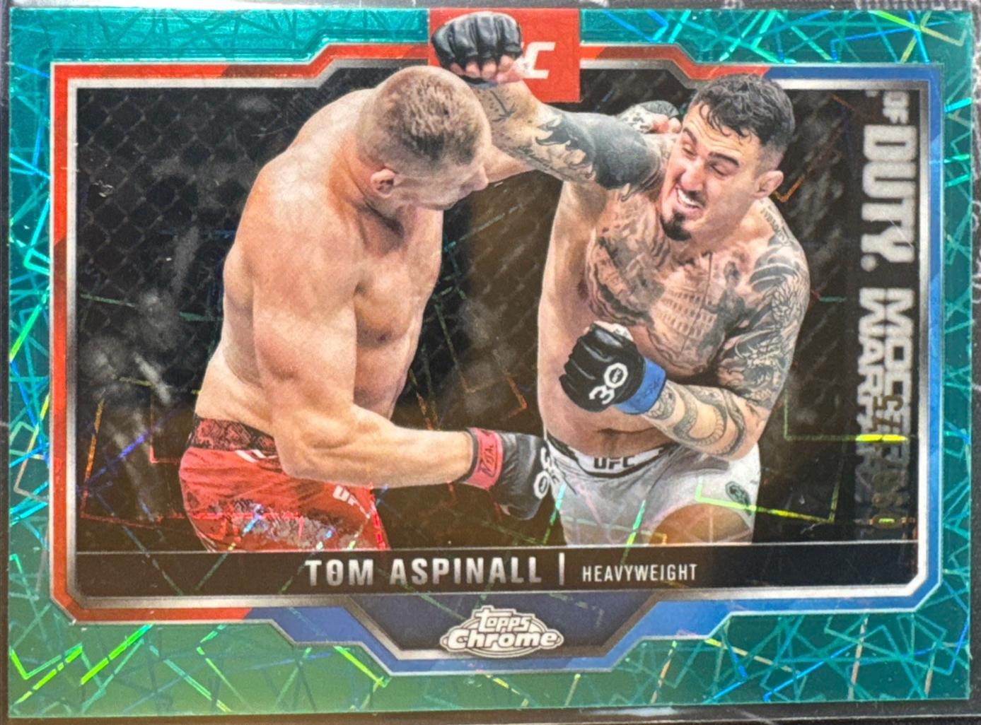 Tom Aspinall [Teal Lazer Refractor] #146