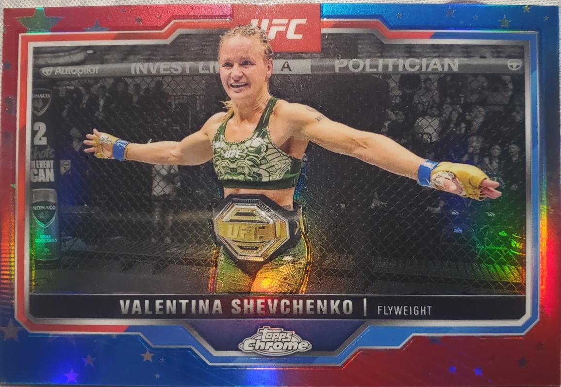 Valentina Shevchenko [Red Blue Refractor] #166