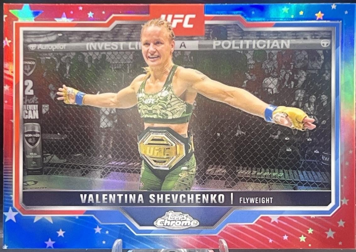 Valentina Shevchenko [Red White Blue Refractor] #166
