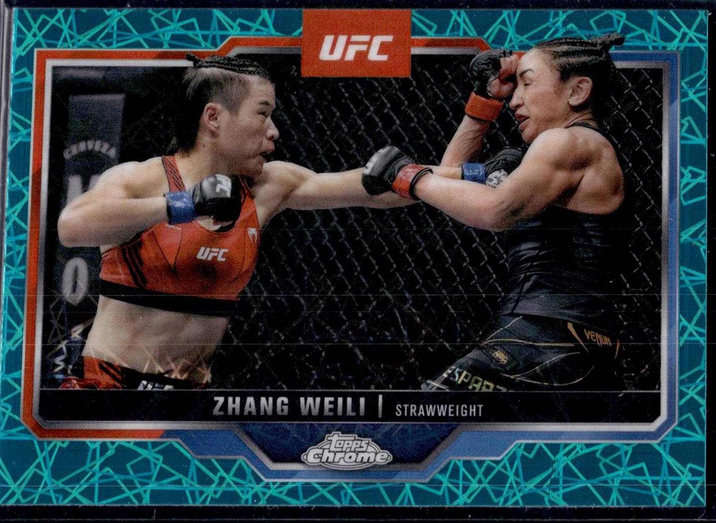 Zhang Weili [Teal Lazer Refractor] #55