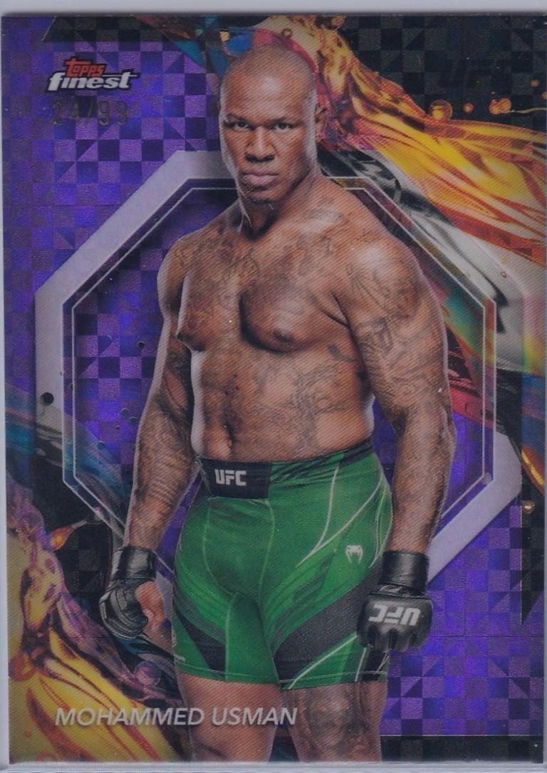Mohammed Usman [Purple Checkerboard Refractor] #119