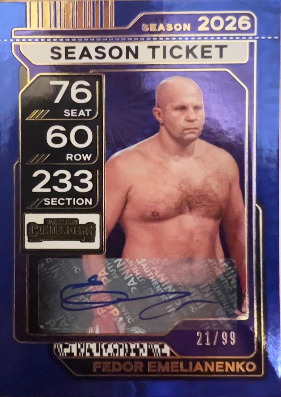 Fedor Emelianenko [Blue Fireworks Signature] #42