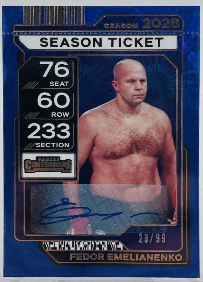 Fedor Emelianenko [Championship Ticket Signature] #42