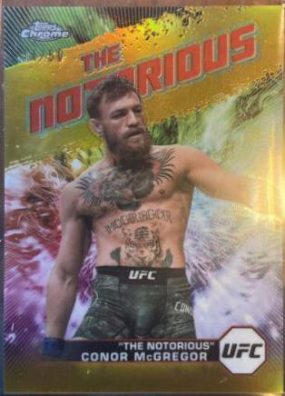 Conor McGregor The Notorious [Gold Refractor] #AKA-8