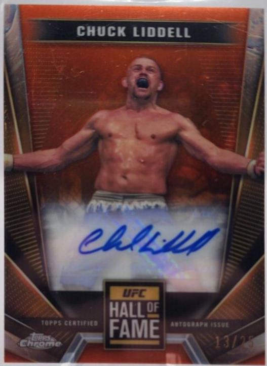 Chuck Liddell [Orange Refractor] #HFA-CLI