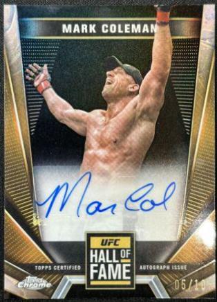 Mark Coleman [Black Refractor] #HFA-MCO