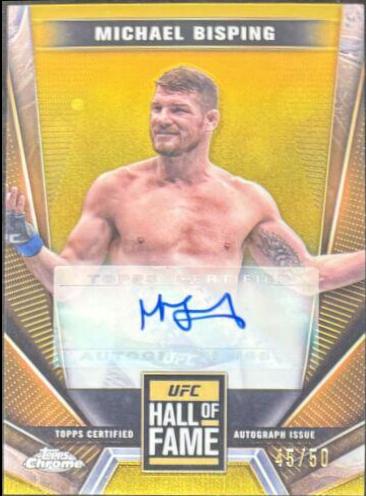 Michael Bisping [Gold Refractor] #HFA-MBI