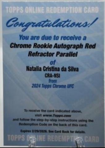 Natalia Cristina da Silva [Red Refractor] #CRA-NSI