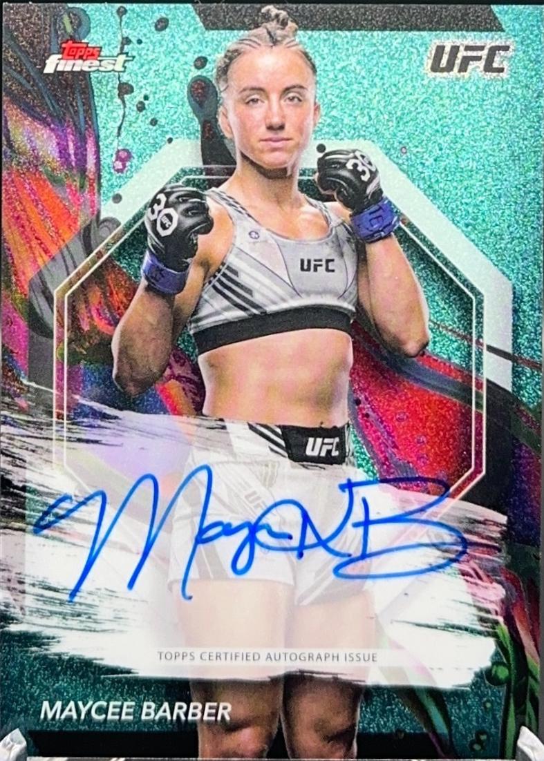Maycee Barber [Aqua Glitter Refractor] #FA-MEB