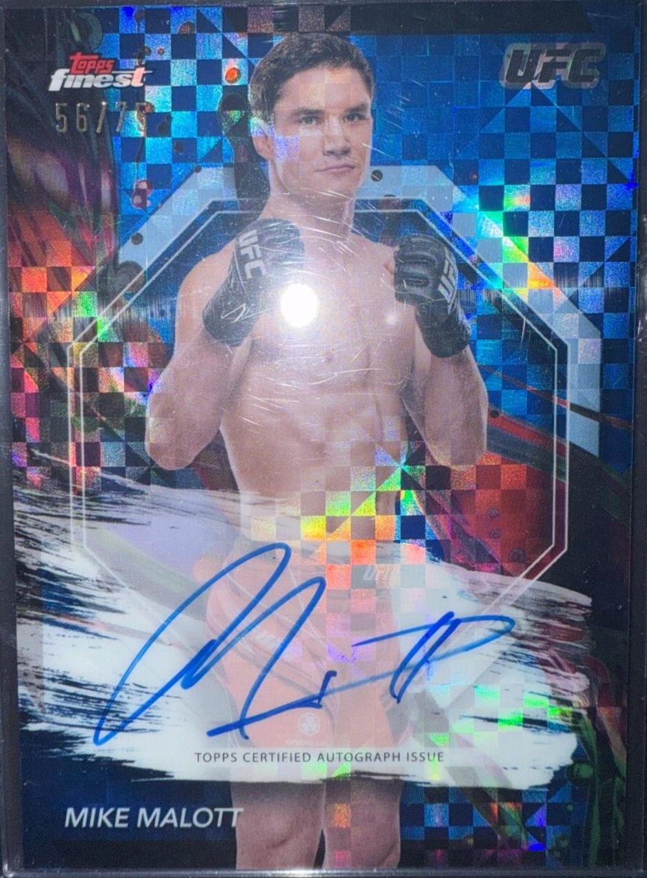 Mike Malott [Blue Checkerboard Refractor] #FA-MMT
