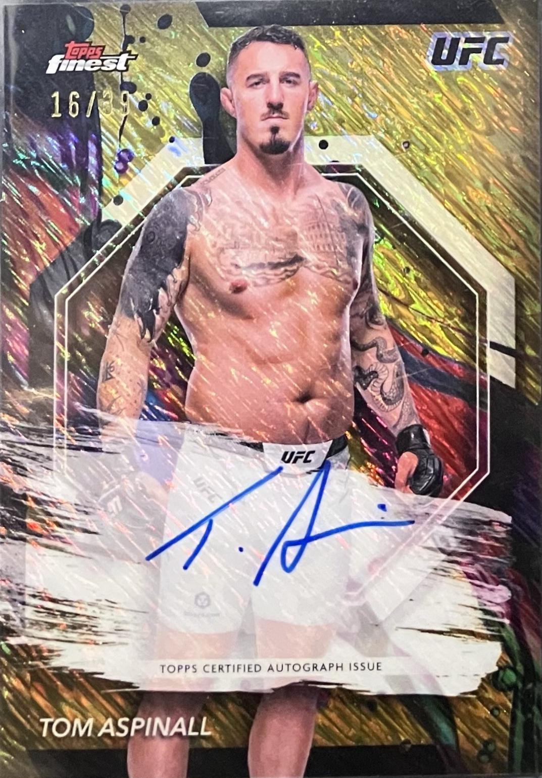 Tom Aspinall [Gold Shimmer Refractor] #FA-TMA
