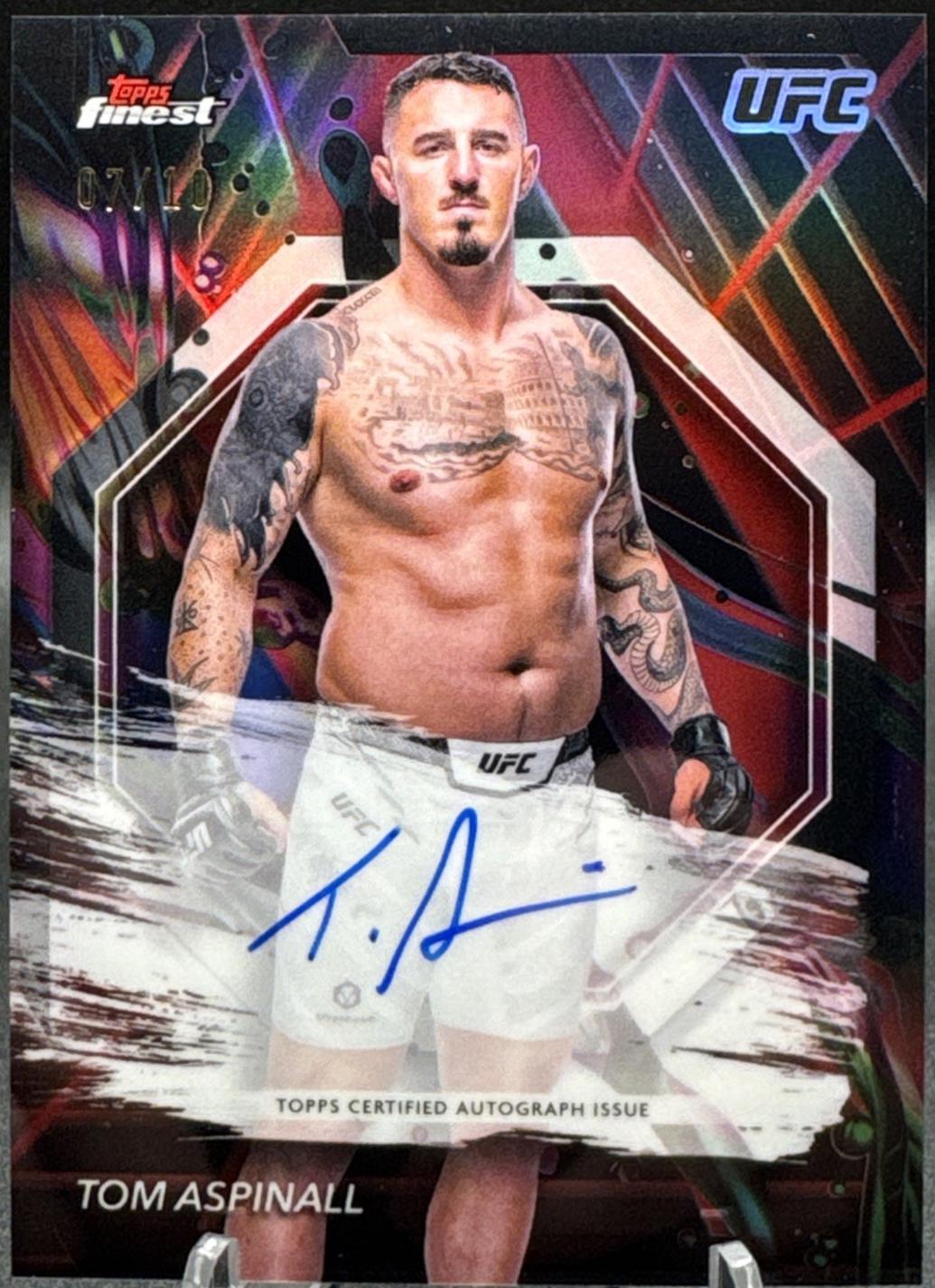 Tom Aspinall [Red Black Vapor Refractor] #FA-TMA