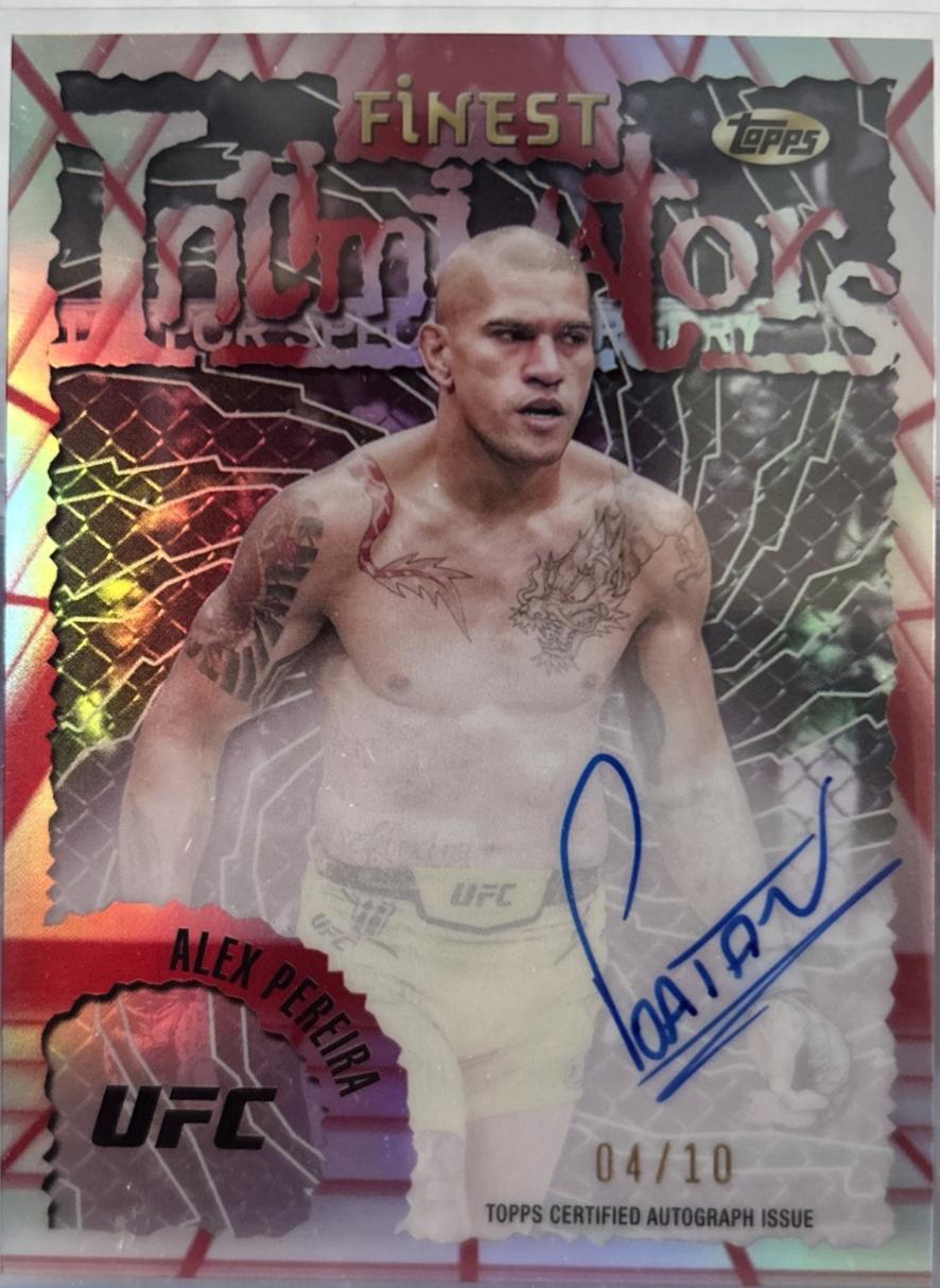 Alex Pereira [Red Black Vapor Refractor] #IA-APE