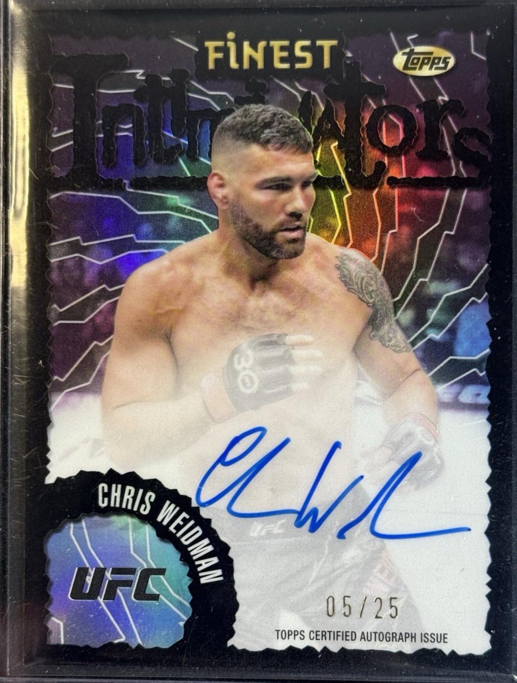 Chris Weidman [Black Refractor] #IA-CWN