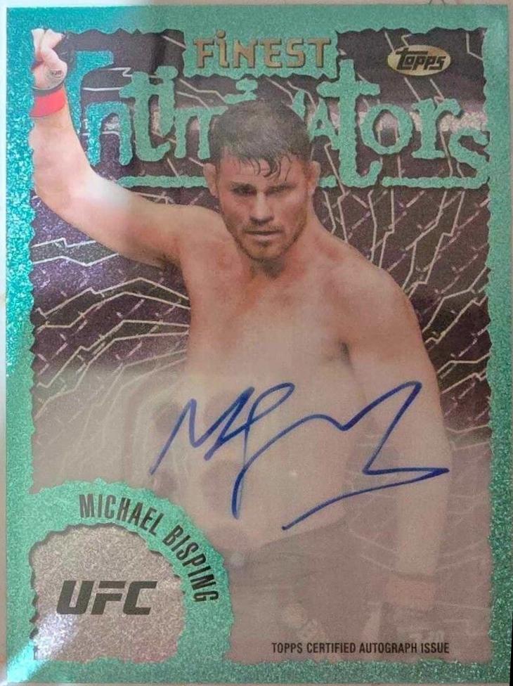 Michael Bisping [Aqua Glitter Refractor] #IA-MBG