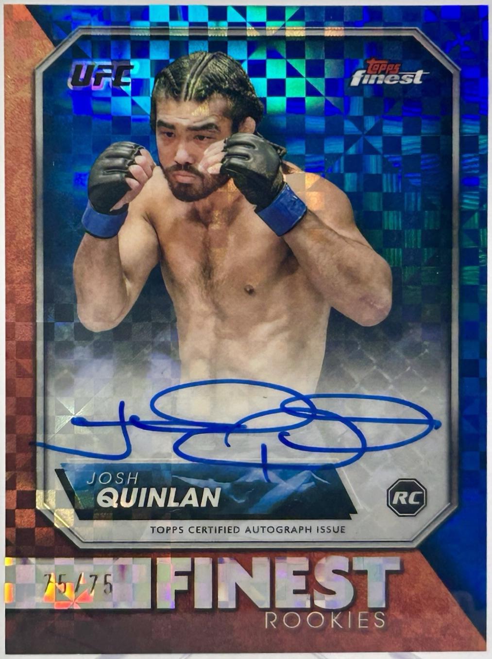 Josh Quinlan [Blue Checkerboard Refractor] #RFA-JQ