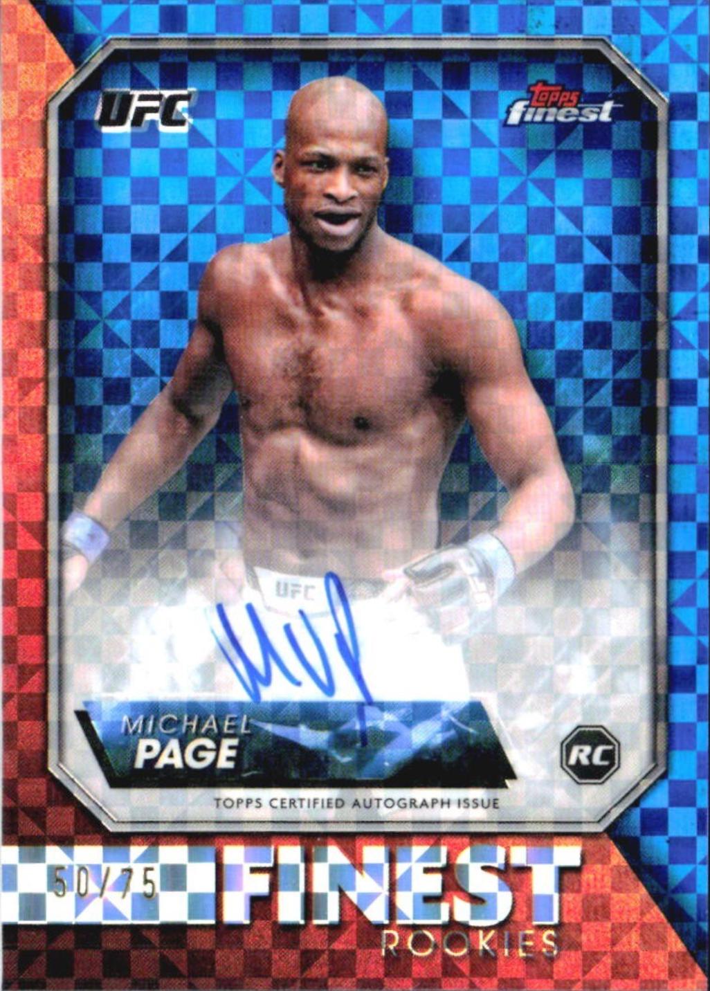 Michael Page [Blue Checkerboard Refractor] #RFA-MP