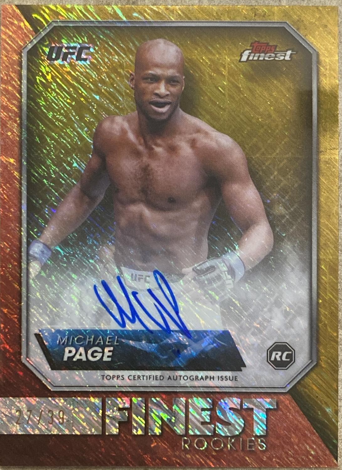 Michael Page [Gold Shimmer Refractor] #RFA-MP