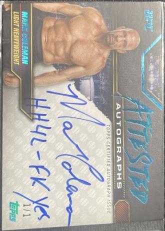 Mark Coleman [Platinum] #ATT-MCN