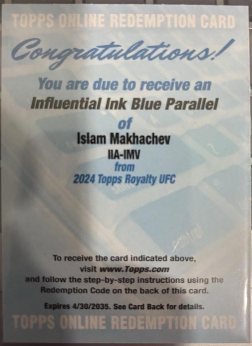 Islam Makhachev [Blue] #IIA-IMV