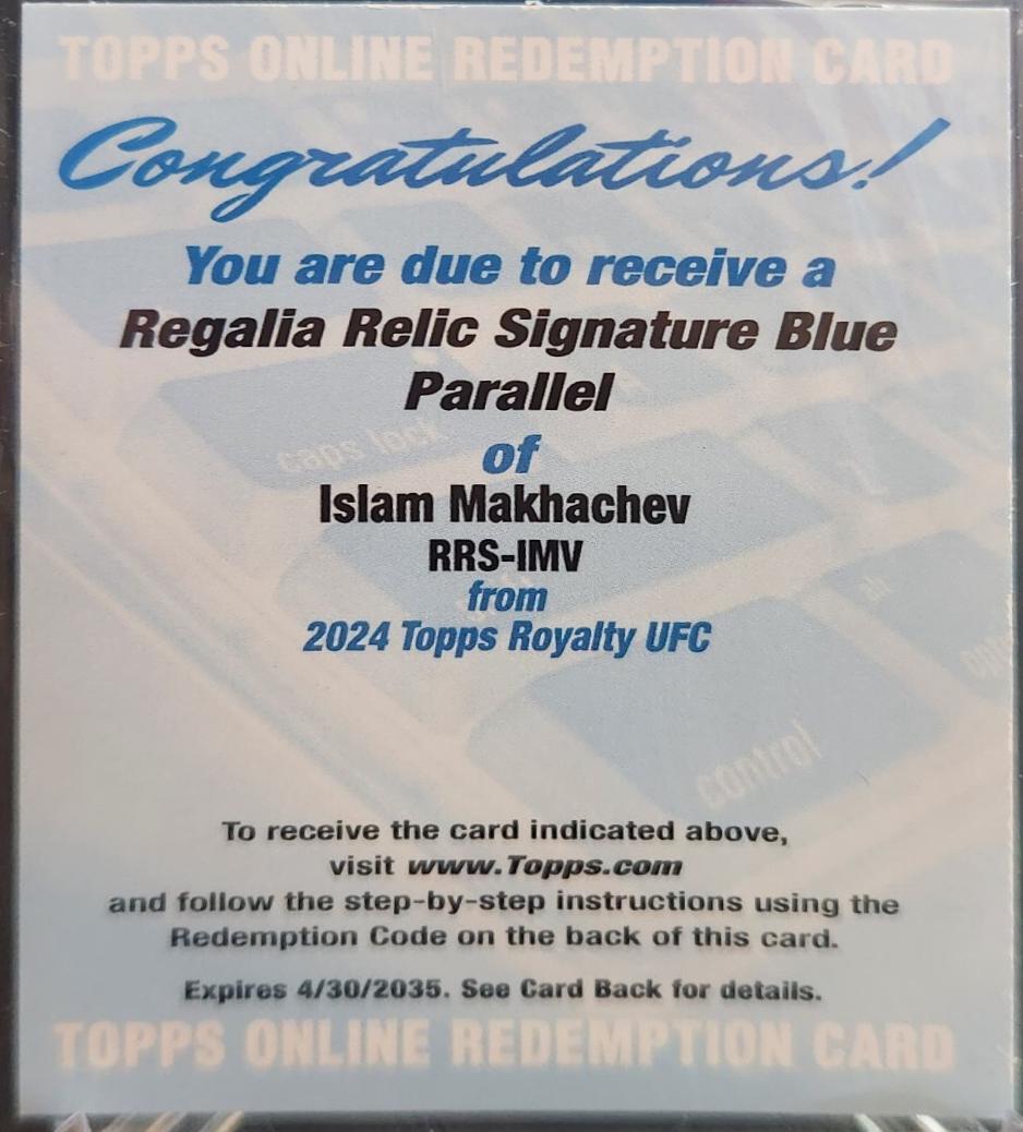 Islam Makhachev [Blue] #RRS-IMV
