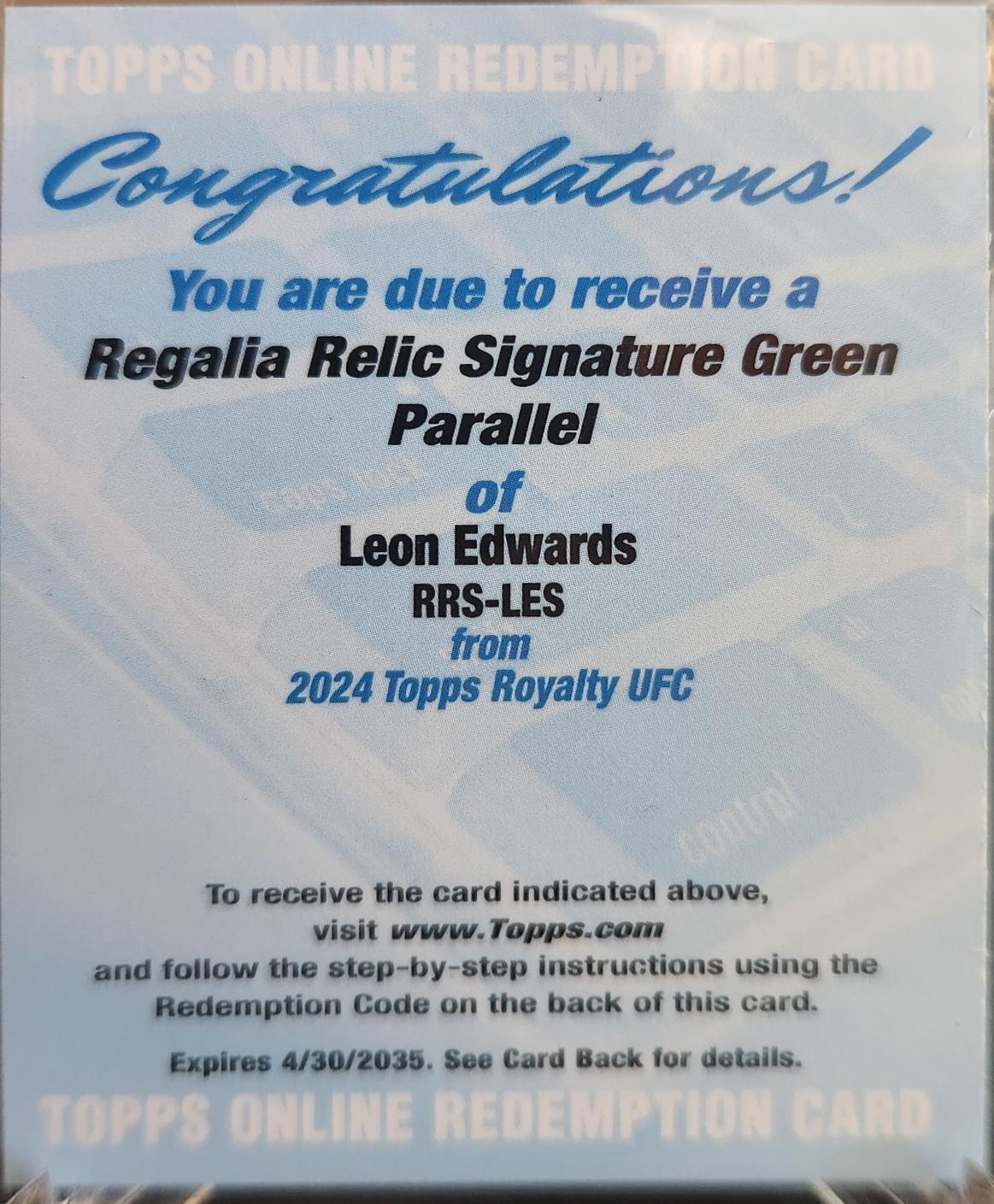 Leon Edwards [Green] #RRS-LES