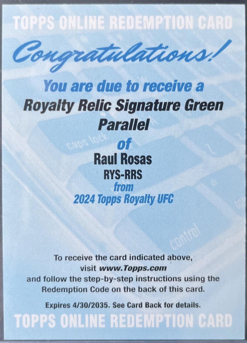 Raul Rosas [Green] #RYS-RRS