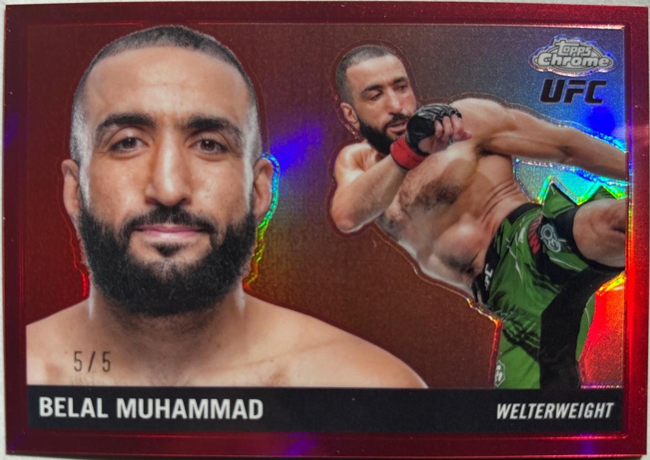 Belal Muhammad [Red Refractor] #55T-18