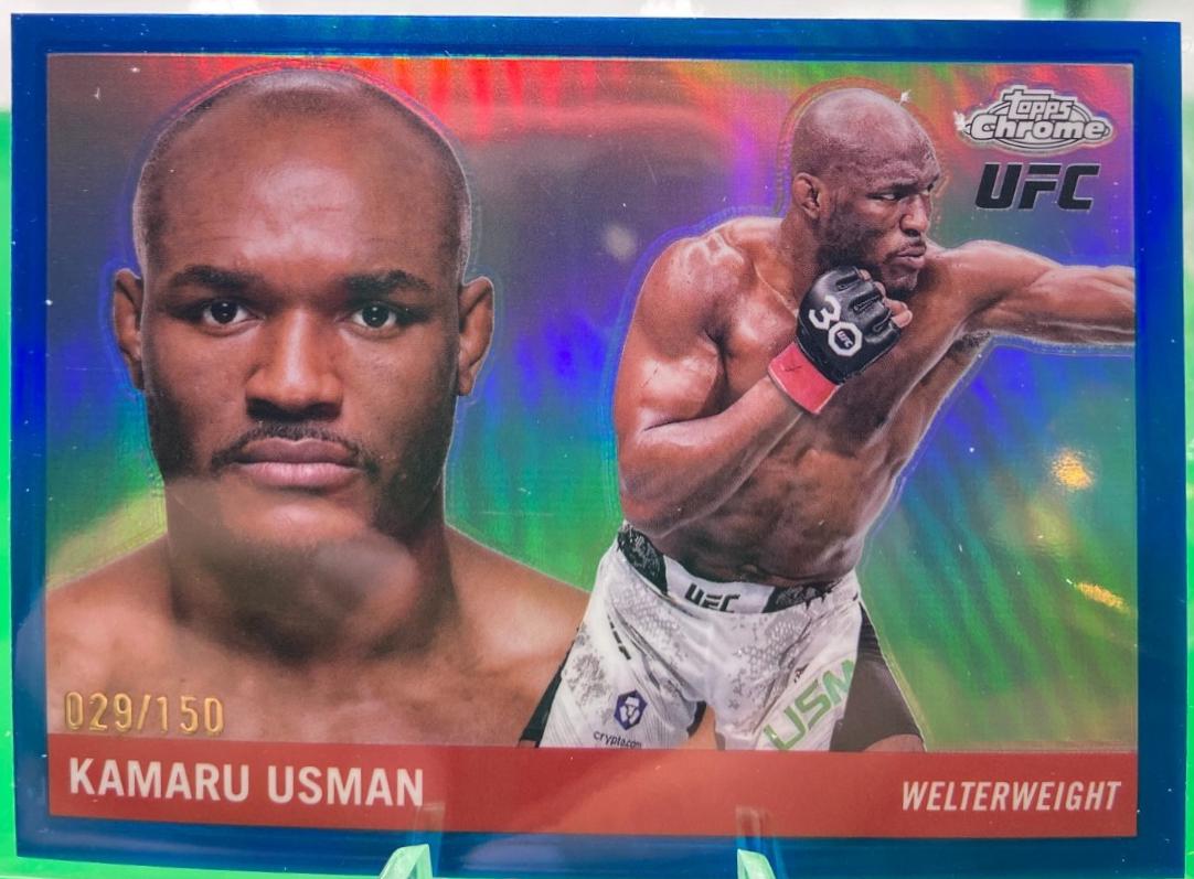 Kamaru Usman [Blue Refractor] #55T-1
