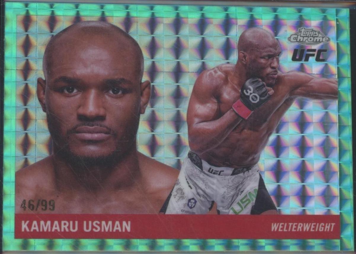 Kamaru Usman [Geometric Purple Refractor] #55T-1