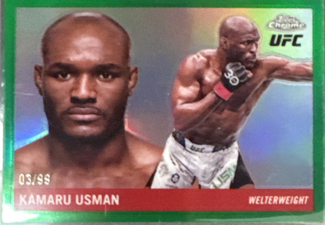 Kamaru Usman [Green Refractor] #55T-1