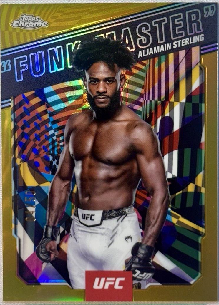 Aljamain Sterling Funk Master [Geometric Gold Refractor] #AKA-13
