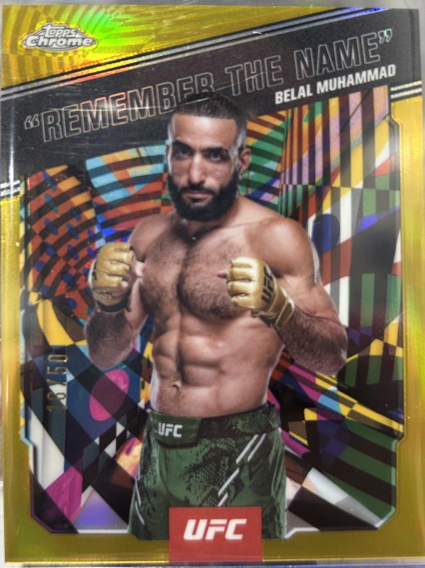 Belal Muhammad Remember the Name [Gold Refractor] #AKA-1