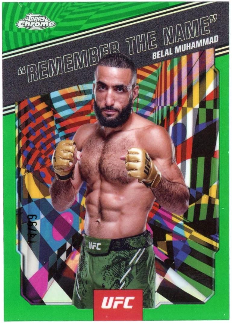 Belal Muhammad Remember the Name [Green Refractor] #AKA-1