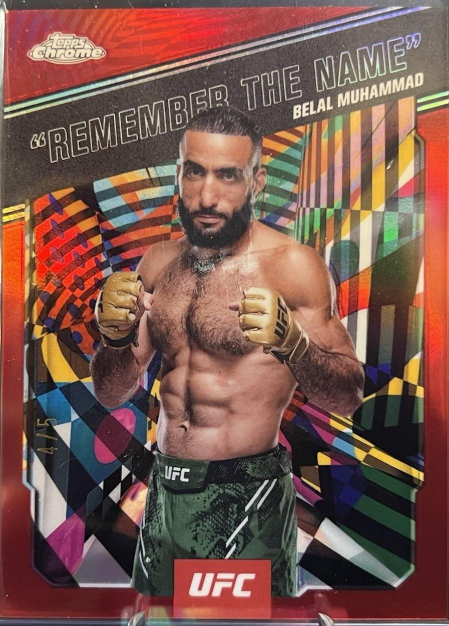 Belal Muhammad Remember the Name [Red Refractor] #AKA-1